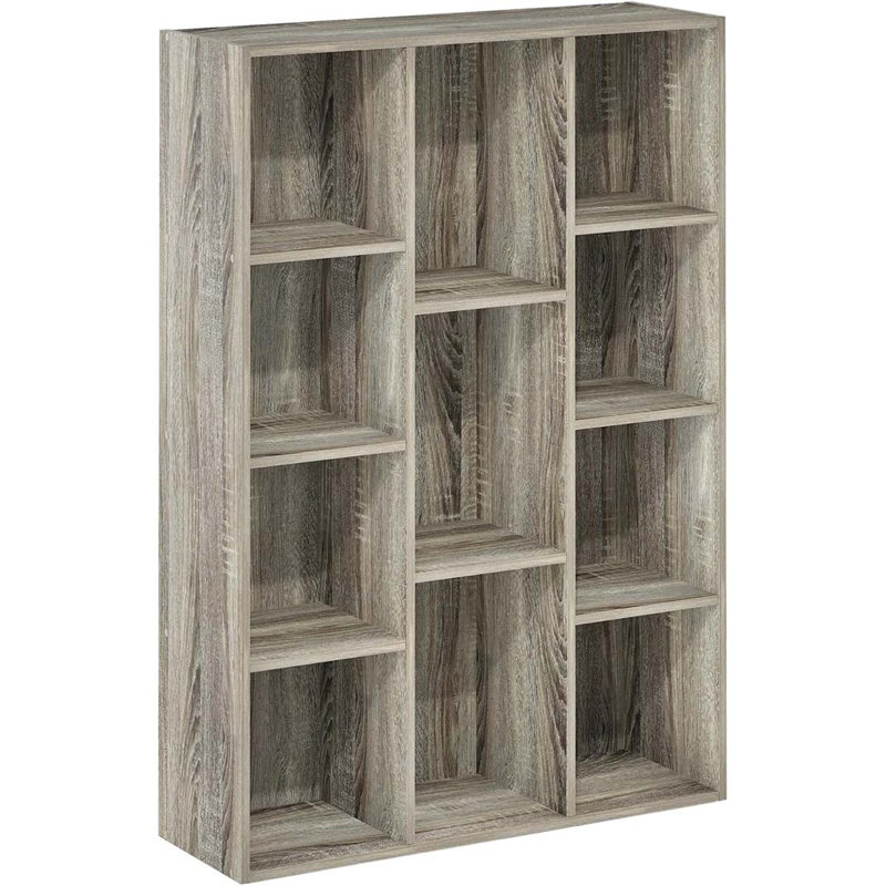 11-Cube Reversible Open Shelf Bookcase,