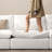 146" Oversized Cloud Modular Sectional Sofa, Comfy White U-Shaped Couch, 4-Seater with Storage Ottomans