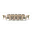 Outdoor 13 - Piece Teak Dining Set with Cushions-464677125