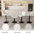 Swivel Bar Stools With Adjustable Height (35.03-43.7 Inches), Backrest, And Soft Knit Fabric - Ideal For Kitchen Island, Bar Counter, Dining Room, (Set Of 2)-108401357