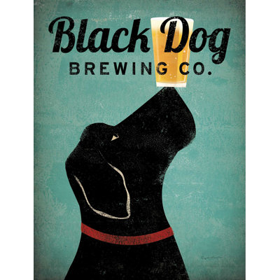 «Black Dog Brewing Co V2» par Ryan Fowler, reproduction sur toile tendue
