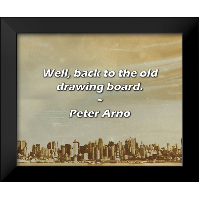 Peter Arno Citation: Revenons à l'ancienne planche à dessin.
