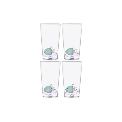 Marine Garden - Longdrink Green Fish Pink Seaweed 15.2 Oz