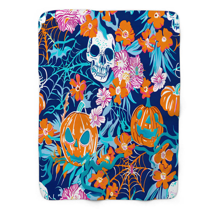 Preppy Spooks - 1 pièce Sherpa Premium, L 50 po x L 60 po