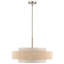 Lustre suspendu cylindrique 6 lumières en nickel-1633834703