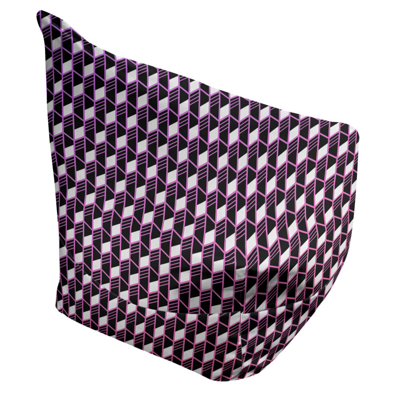 Petite chaise à sacs à billes & Leffel, H 86 po x l 2 po x P 43 po, Mauve / Rose, Pas de bourre