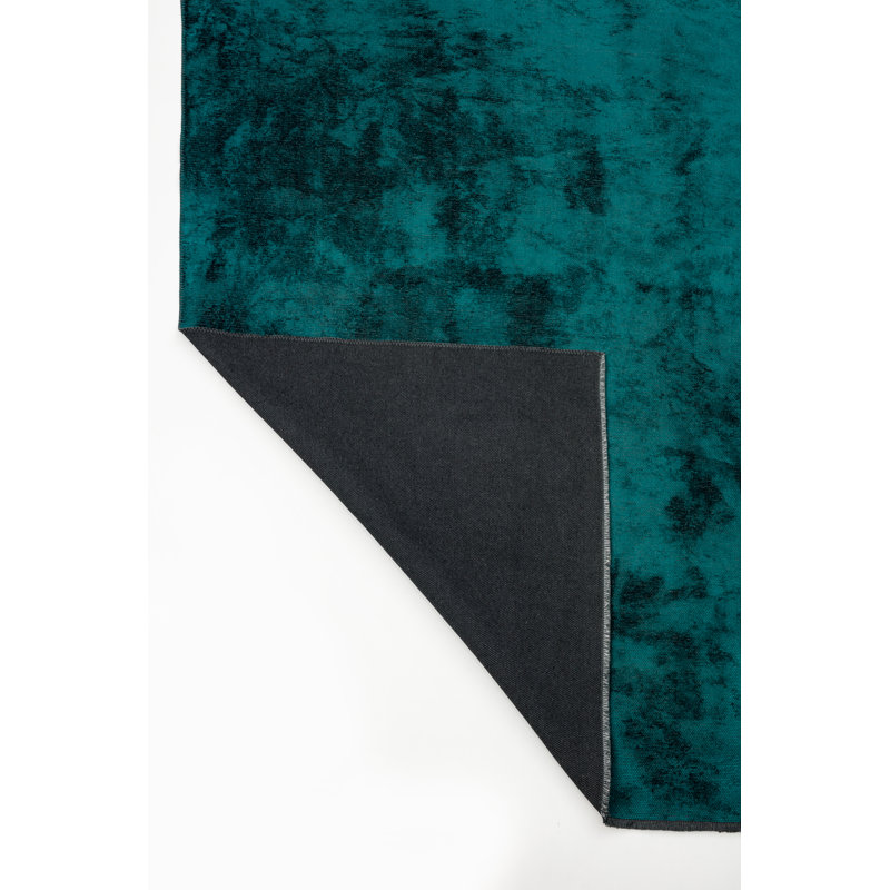 Rapture Teal Abstract Luxury Area Rug, Rectangle 7'10" x 11'2"