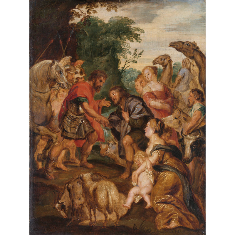 The Reconciliation Of Jacob And Esau by Peter Paul Rubens - No Frame Painting