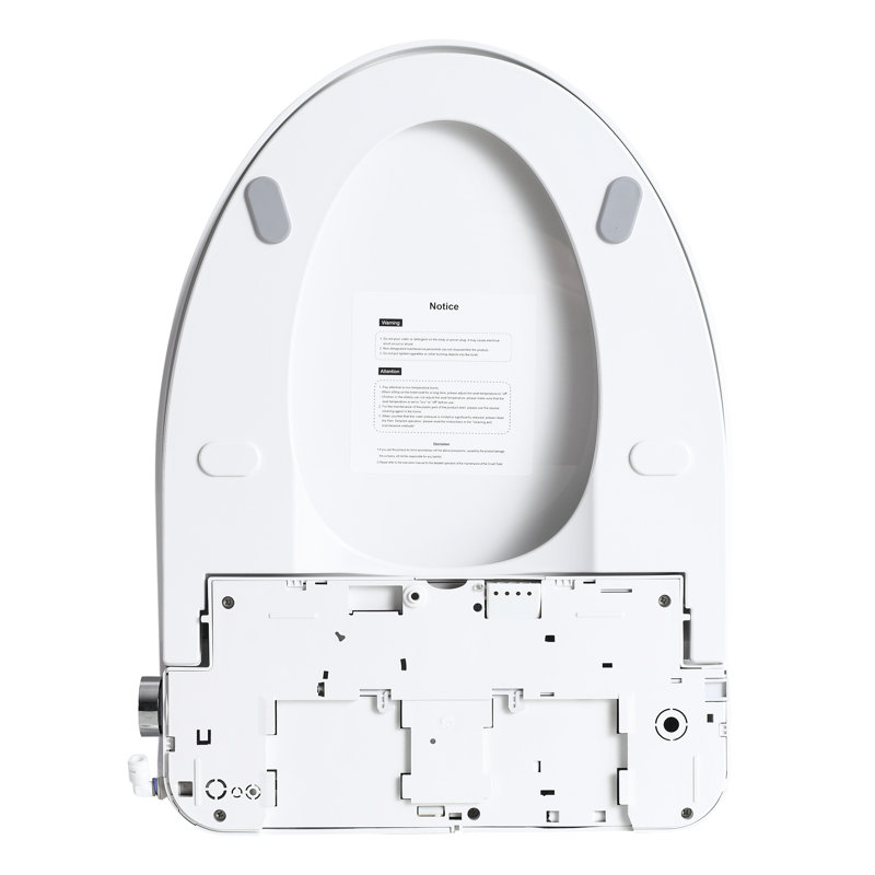 Adjustable Heated Bidet Seat - Side Knob Function, Water Temperature And Regulation, Automatic Nozzle Cleaning, Four Heating Levels, Night , Elongated Toilet Compatibility In Bathroom Restoration