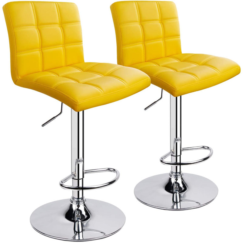Tabouret de bar 32,5 po Ludly, Jaune, 2