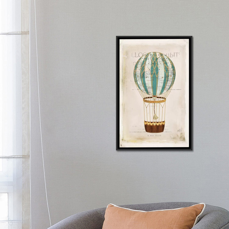 « balloon expo v », reproduction d’impression sur toile tendue, H 60 po x l 40po x P 1,5 po, Toile avec cadre noir