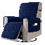 Housse pour fauteuil inclinable résistant à l'eau, housses antidérapantes pour fauteuil inclinable avec poche, housse de canapé inclinable lavable, protecteur de mobilier pour enfants, animaux de compagnie (grand, bleu marine)-2687962-3696478
