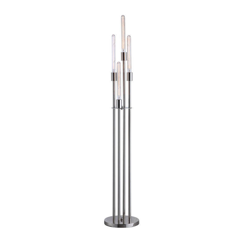 Liggett 59'' Nickel Novelty Floor Lamp