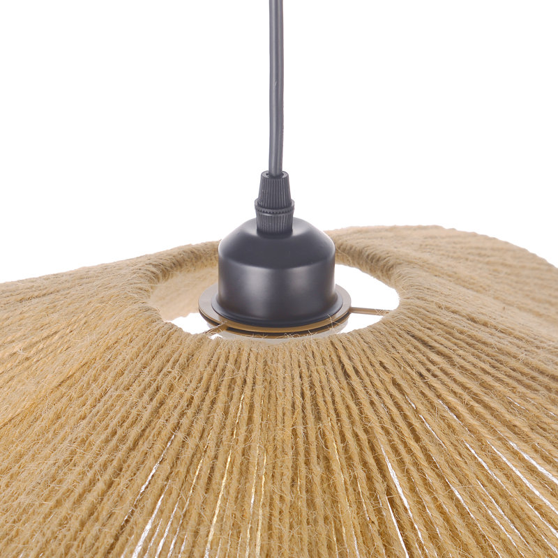 Luminaire suspendu en corde de chanvre pour salle à manger, H 78 po x l 19,69 po x P 19,69 po