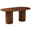 Rubberwood Dining Table with Wood Base