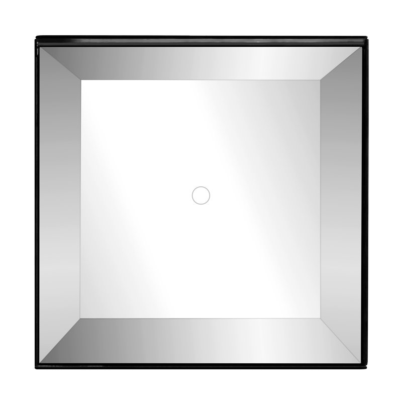 Handmade Mirrored Glass Planter Box, Single