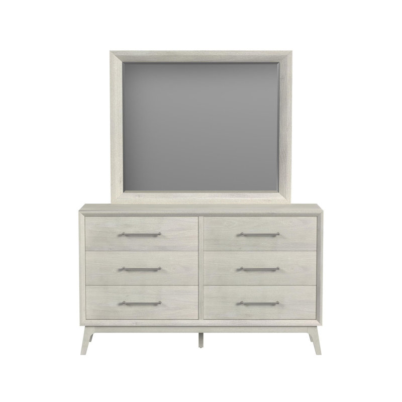 Ensemble commode et miroir Weathers en amande