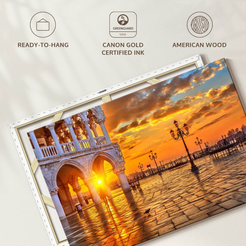 Lilie Venice Golden Sunrise, 16" H x 24" W