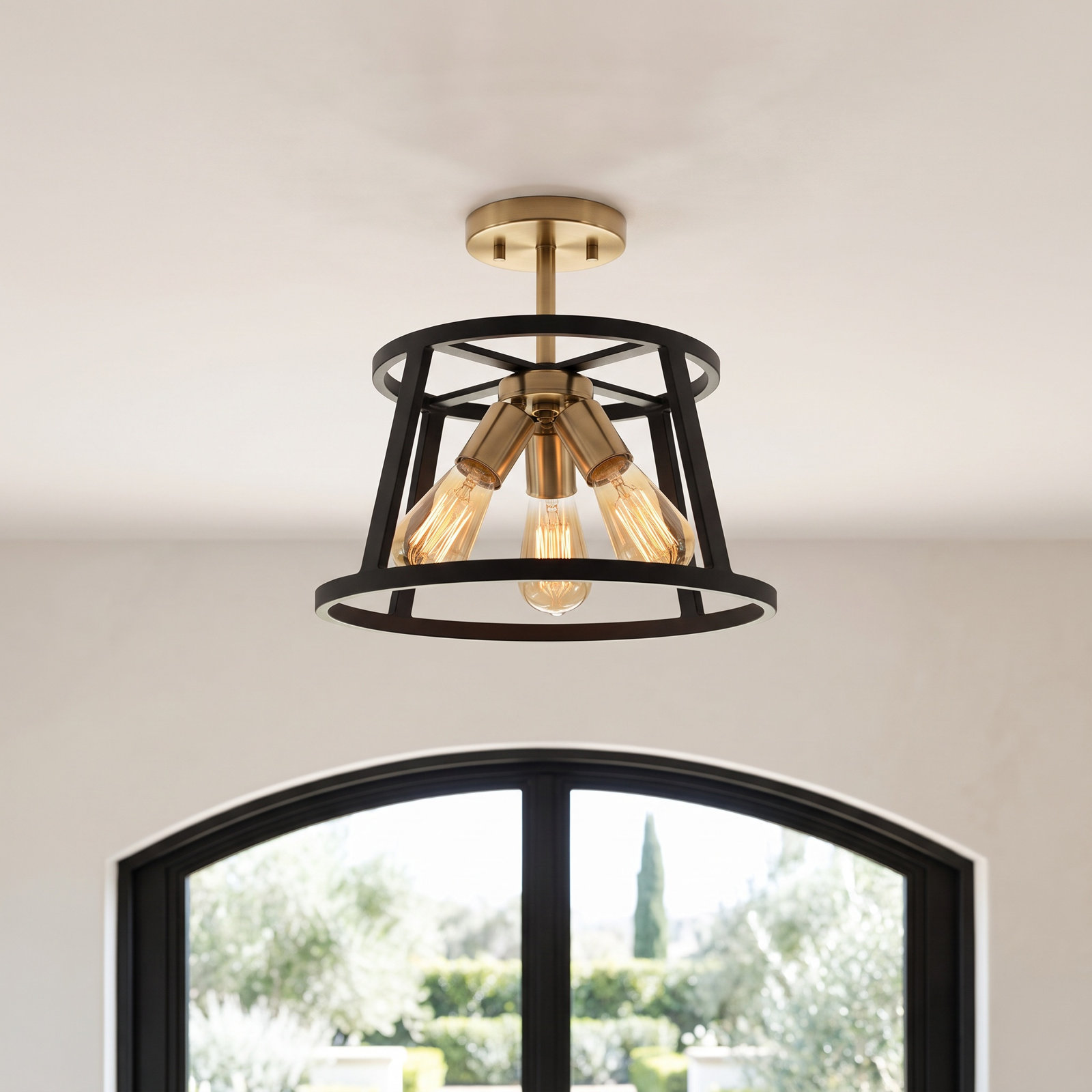Brielle 3-Light Semi Flush Mount