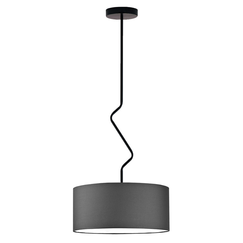 Candless 1 - Light Drum Pendant, Graphite, Matte Black