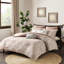 Housse de couette en coton pour grand lit, géométrique, 2 taies décoratives standard, grand / grand, rose-121234430-121234432
