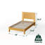 Matelas en mousse viscoélastique imprégnée de gel 10 po et lit plateforme en bois massif Marvelwood-417005138-417005144