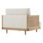 Ahlea 41.8'' W Natural Cane Upholstered Armchair