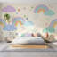 Papier peint arc-en-ciel amovible et fantaisiste-1057135745-1057135757