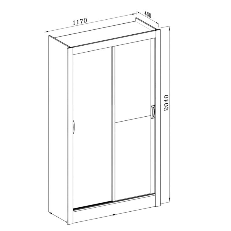 Kamyah 46.06 " W Armoire, Brown