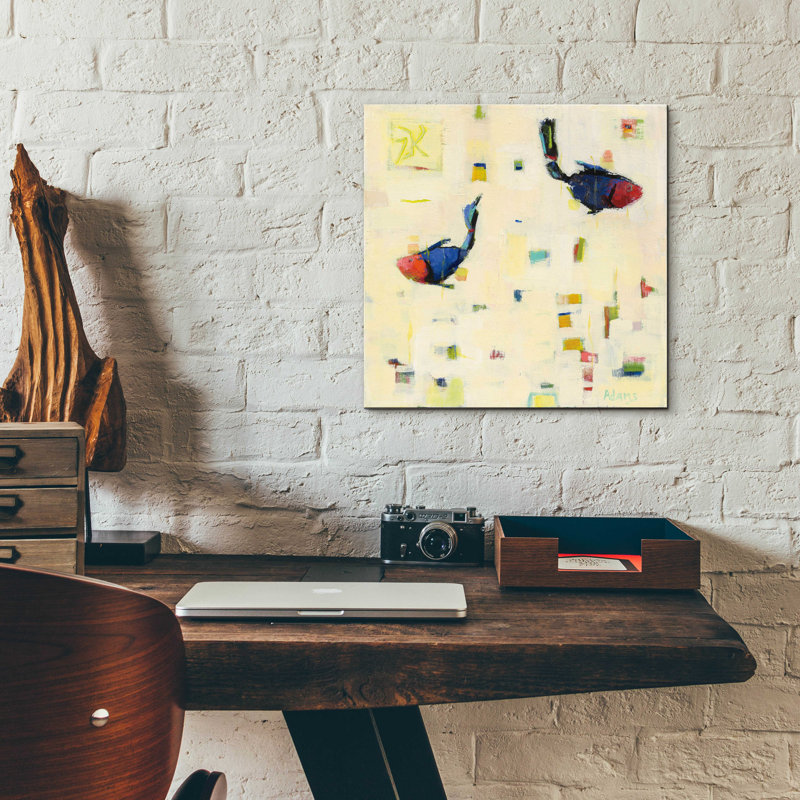 «One Fish Two Fish» par Phyllis Adams, H 12 po x l 12 po x P 0,13 po