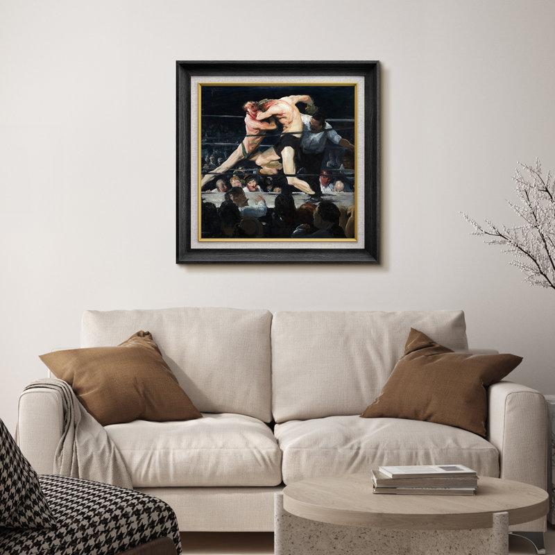 Intense lourde, bataille d'anneaux lourds, images rétro d'athlétisme, impression sur toile encadrée