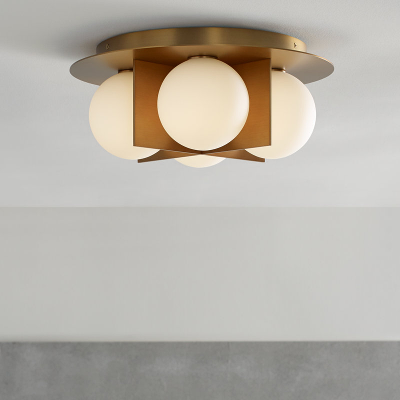 Orbel 4 - Light Flush Mount, Gold, Yes