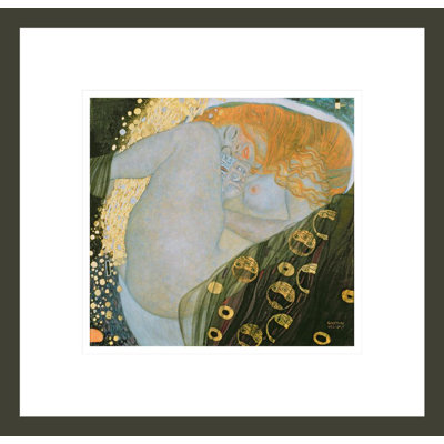«Danae» par Gustav Klimt, impression giclée encadrée
