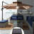 Ronessa 10x10ft 2-Tier Square Outdoor Solar LED Cantilever Patio Umbrella w/ Base Included-1185128184