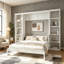 Grand lit escamotable avec bureau et tablettes-309815764