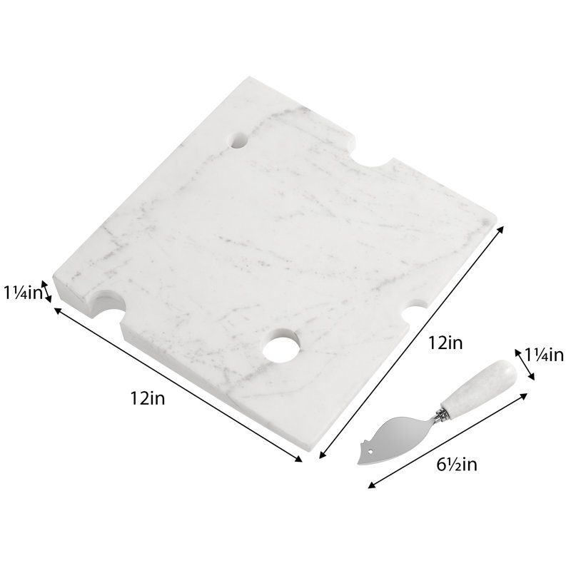 Onamia Marble Wedge Cheese Cutting Board