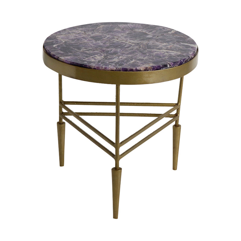 Solid Wood Top End Table
