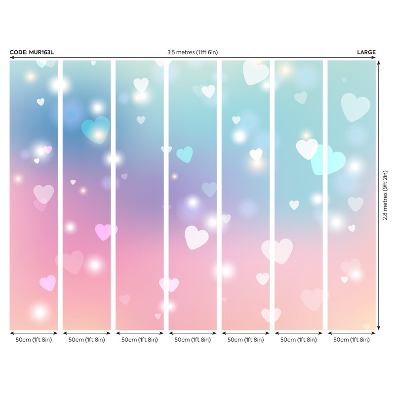 Elanya Matte Wall Mural, 280 cm L x 350 cm W