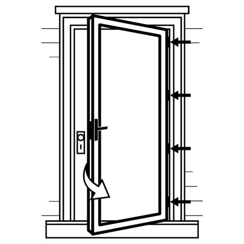 Porte de tempête platine sécurisée (poignée vendue séparément), H 81 po x l 36 po, Graphite