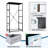 4 Drawer Dresser for Bedroom, Narrow Chest of Drawers, Wooden Top and Study Iron Frame 18"x37.5"-(WxH)