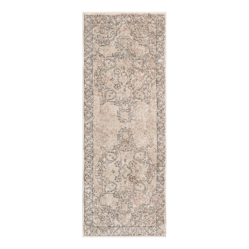 Cantey Oriental Ivory Area Rug, Runner 2' x 5'3"