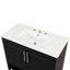 Meuble-lavabo 36 po avec lavabo, armoire de salle de bain avec portes et tiroirs, cadre en panneau de fibres à densité moyenne et panneau de fibres à densité moyenne