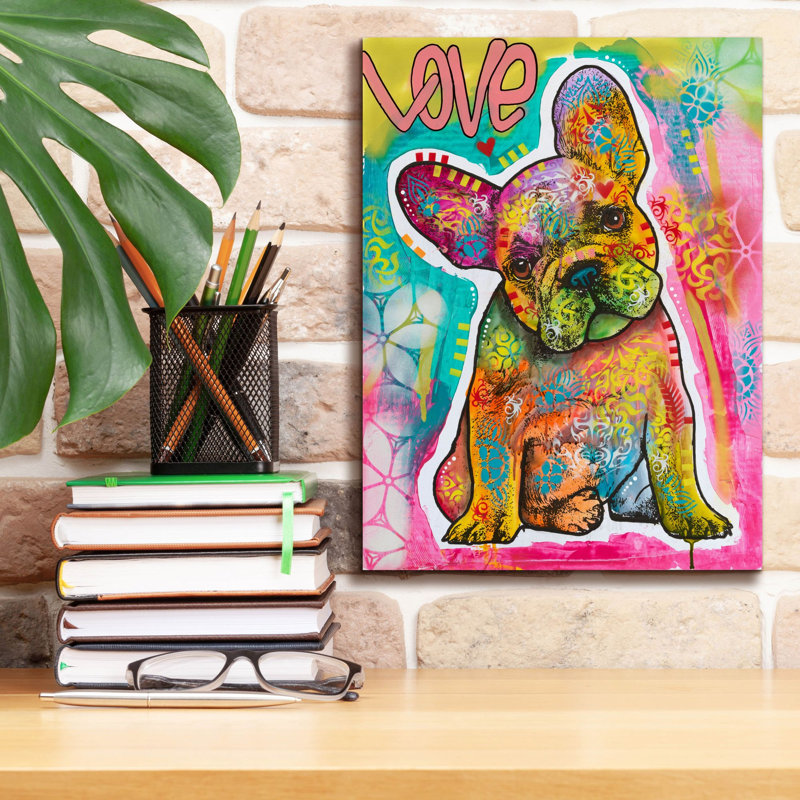 «Love Puppy - Ears» par Dean Russo, H 16 po x l 12 po x P 0,75 po
