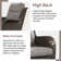 Simle 2 - Person Outdoor Seating Group PE Wicker Swivel Glider Chair With Cushions And Side Table