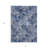 3' X 5' Denim Blue And Gray Abstract Washable Indoor Outdoor Area Rug