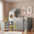 Wooden Loft Bed With Desk, Drawers And Cabinets-1298272454