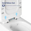 Cuvette de toilette murale allongée à fixation murale Hampton-100562362