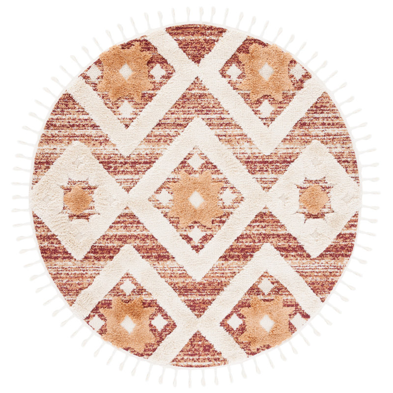Evadale Tassel Shag Performance Southwestern Rug, Rectangle 8' x 10'