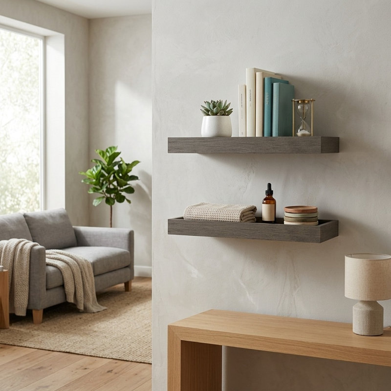 2 Piece Floating Shelf