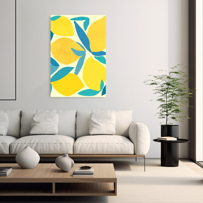 Reproduction d'art mural Lemon Shapes, H 60 po x l 40 po